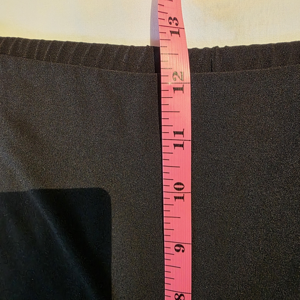 Susan Graver Women Liquid Knit Full Length Pull On Wide Leg Trousers Size Xl Euc — image 7 of 8